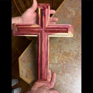 Handmade cedar cross